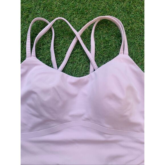 LULULEMON like a cloud PINK SPORT BRA TOP size Small - Picture 3 of 6